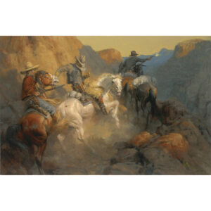 Ambush on the Bandit Trail by Andy Thomas | Art Legends Inc. | 301 - 30x40