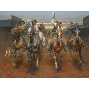 Charge of the Bar T Brigade by Andy Thomas | Art Legends Inc. | 306 - 36x48