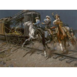Sundance and the Wild Bunch Hit the Union Pacific by Andy Thomas | Art Legends Inc. | 331 - 36x48