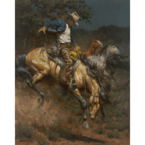 The Lone Cowboy Takes a Horse by Andy Thomas | Art Legends Inc. | 335 - 20x16