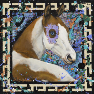 Liz Chappie-Zoller - Medicine Hat Wild Filly I - 20 x 20 - 1200
